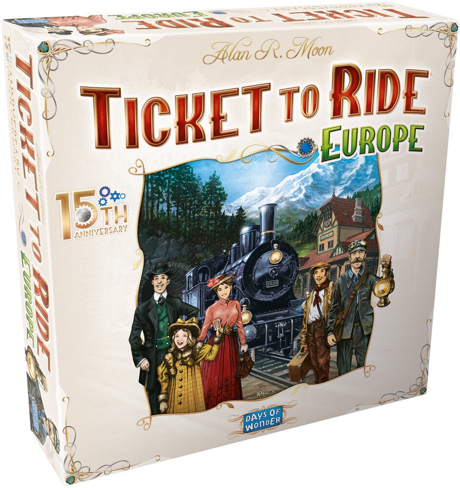 Ticket to Ride: Europe 15th anniversary edition - Engelsk - Nordisk Spil