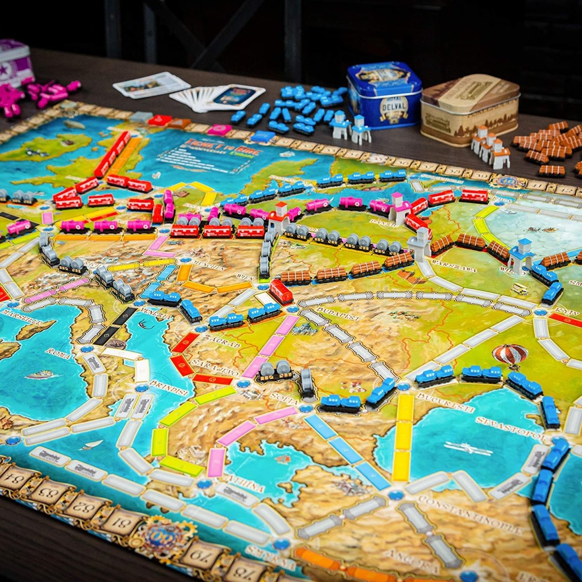 Ticket to Ride: Europe 15th anniversary edition - Engelsk - Nordisk Spil