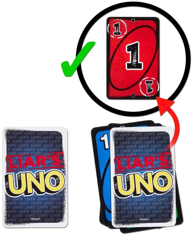 UNO: Liar’s - Engelsk - Nordisk Spil