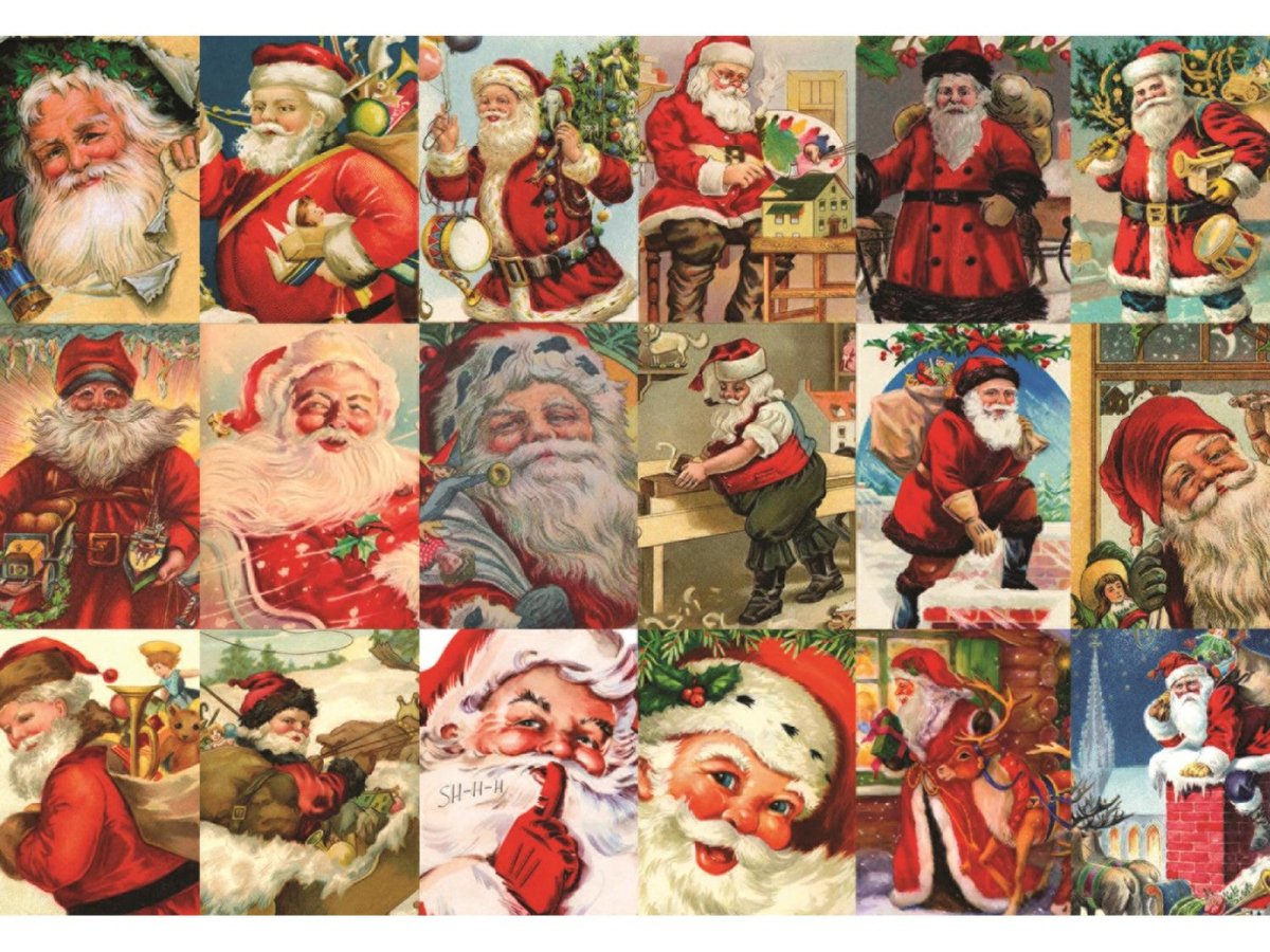 Vintage Santas - 2000 brikker - Nordisk Spil