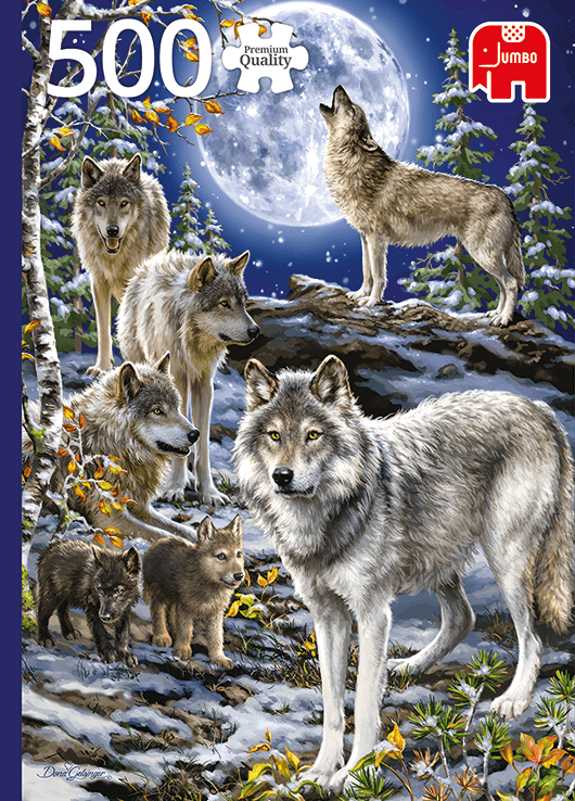 Wolf Pack in Winter - 500 brikker - Nordisk Spil