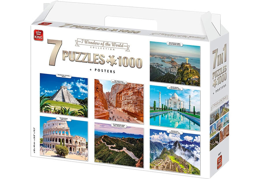 7 WONDERS OF THE WORLD - 7 i 1 - 1000 brikker