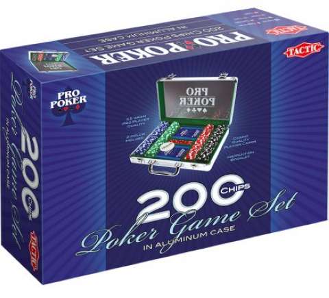 ProPoker 200 Chips - Komplet Pokersæt